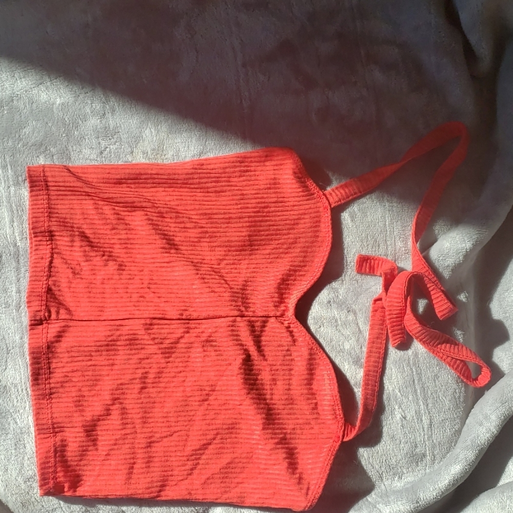Red crop top